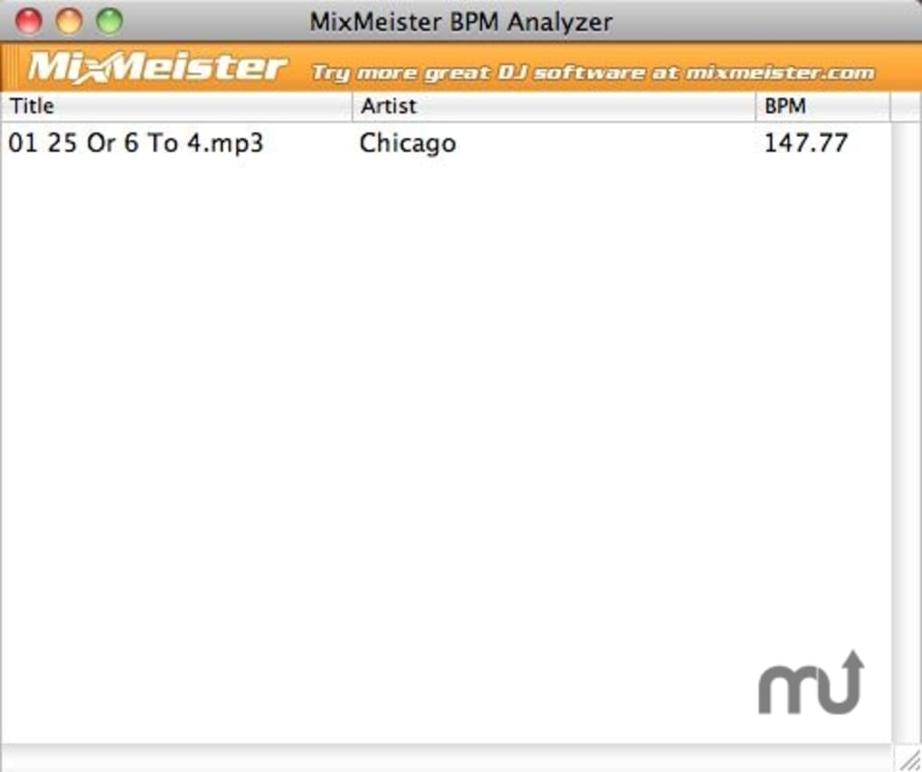 Mixmeister bpm analyzer mac
